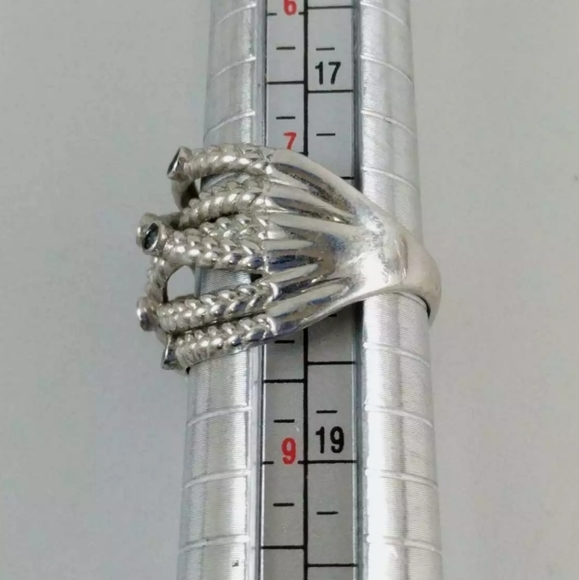 Flash Sale 💎GENUINE BLUE DIAMOND 💍CRISS-CROSS RING - Picture 7 of 13